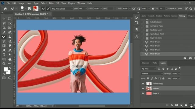 Hidden Magic of the Mixer Brush Tool Photoshop Tutorial ! смотреть онлайн
