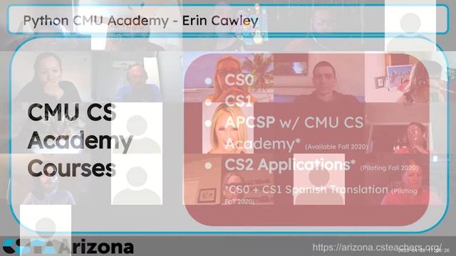 Python CMU Academy Summer Sessions - CSTA-Arizona смотреть онлайн