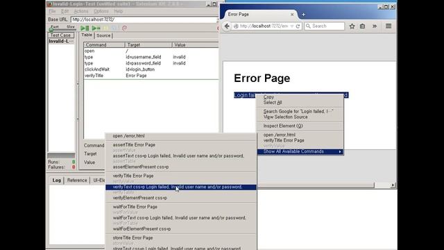 Selenium IDE Demo смотреть онлайн