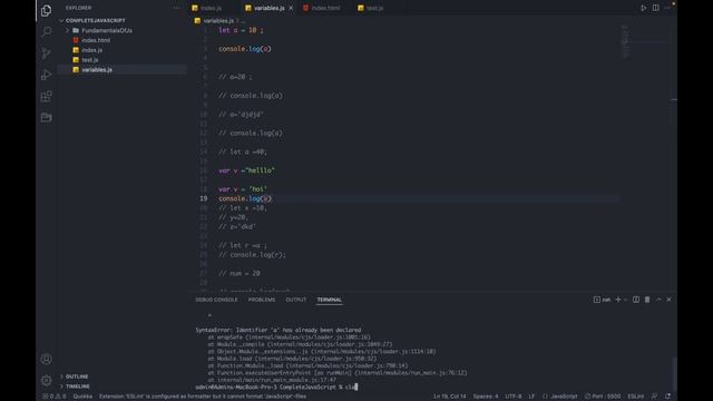 variables in js | Javascript master script | Tanvish Rajput | vid#3 смотреть онлайн