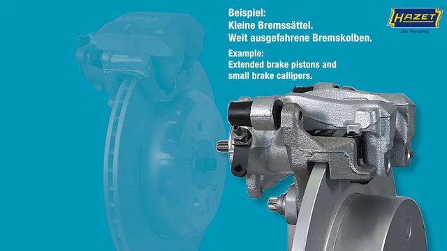 HAZET 4970P-1 Bremskolbenrücksteller / Retour du piston de frein смотреть онлайн