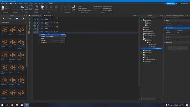 Как Сделать Обратный Отсчет Со Звуком в Roblox Studio? смотреть онлайн