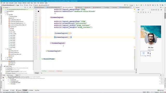Facebook Profile | RecyclerView Glide Library | Part 7 | Android Development | Af Somali смотреть онлайн