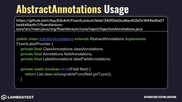 org openqa selenium support pagefactory AbstractAnnotations with examples смотреть онлайн