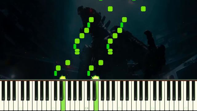 MECHAGODZILLA´S 2021 THEME | GODZILLA VS KONG - EASY Piano Tutorial смотреть онлайн