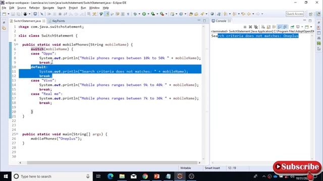 What is Switch statement in java with examples? смотреть онлайн