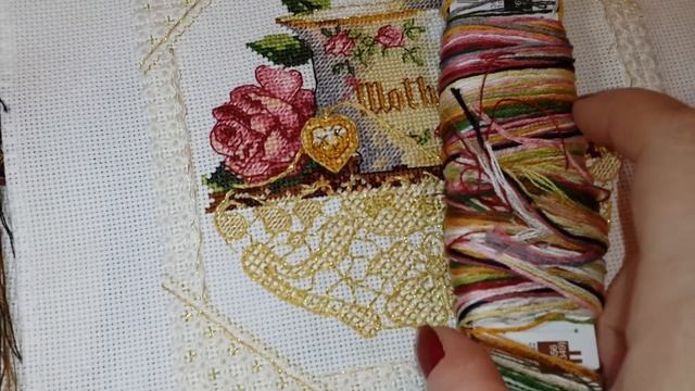 Завершение вышивки Мамина чашка!!! смотреть онлайн