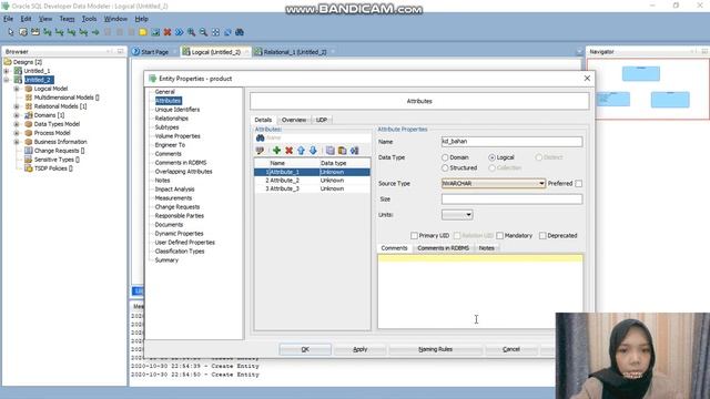 Tutorial Penggunaan SQL Developer Data Modeler - Oracle Untuk membuat Entity Relationship Diagram смотреть онлайн