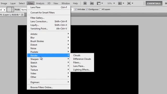 Photoshop CS5 - Lens Flare - Tutorial смотреть онлайн