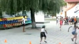 Весёлые старты в детском лагере