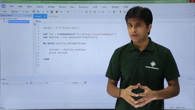 HP UFT/QTP - Read text from File смотреть онлайн