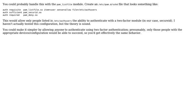 DevOps & SysAdmins: sshd: How to enable PAM authentication for specific users under (3 Solutions!!) смотреть онлайн