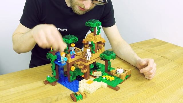 The Jungle Tree House - LEGO Minecraft - Designer Video 21125 смотреть онлайн