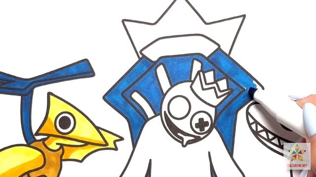 Rainbow Friends Chapter 2 Colouring Page | ROBLOX | Rainbow Friends Chapter 2 смотреть онлайн