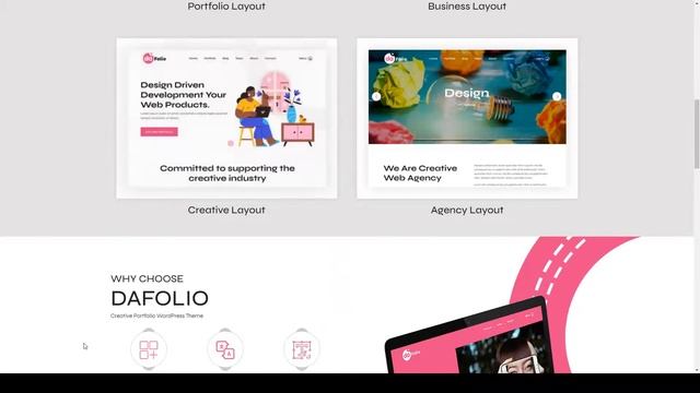Dafolio - A Portfolio WordPress Theme personal portfolio смотреть онлайн