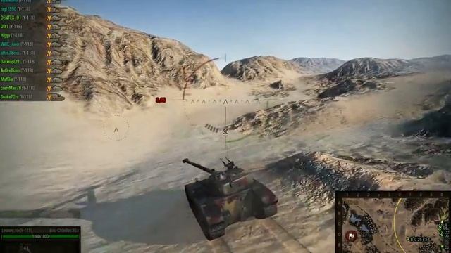 WoT ГК Y-118 vs 16 RUS Карта:Песчаная река 1/8 1.03 смотреть онлайн