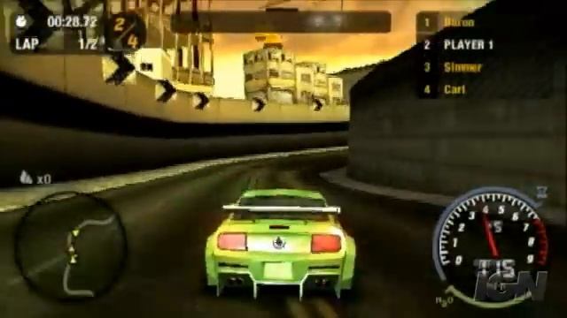Need for Speed Most Wanted 5-1-0 Sony PSP Gameplay - NFSMW смотреть онлайн