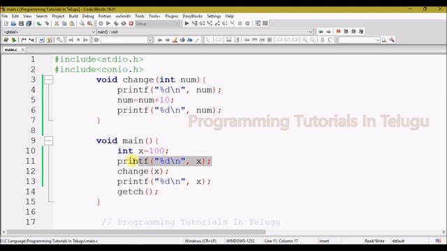 Call by value & Call by reference in C Language in Telugu смотреть онлайн