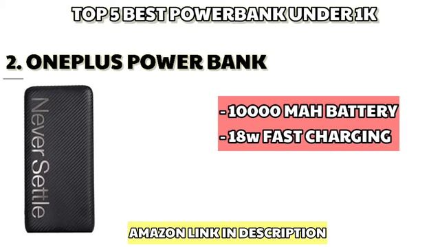 Top 5 Powerbanks under ₹1000 on amazon ,10000 mah powerbank , mi powerbank , oneplus powerbank #sal смотреть онлайн