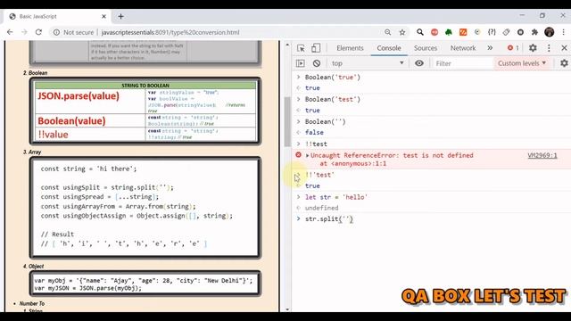PART 30 - Type conversion in JavaScript смотреть онлайн
