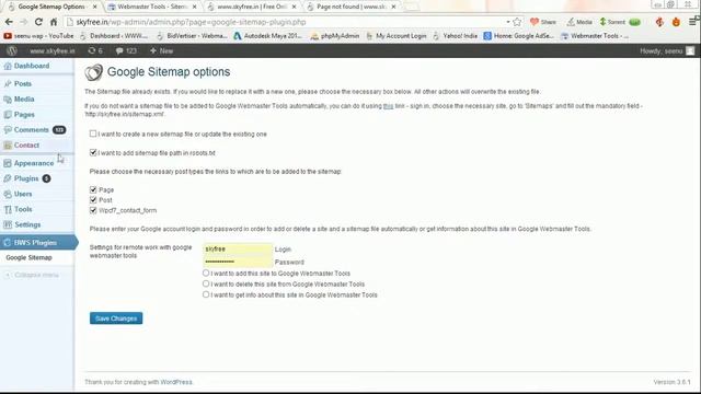 WebMaster Tools Tamil Tutorials 6 Sitemap Wordpress site смотреть онлайн
