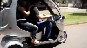 Трехколесный скутер трицикл с крышей. Trike, Трайк скутер с крышей, Triscooter