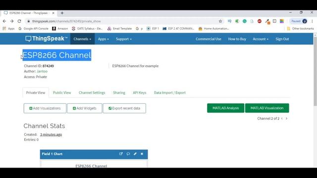 Sending data to thingspeak website using esp8266 Arduino Tutotial смотреть онлайн