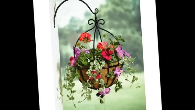 Красивые цветы в подвесных горшках смотреть онлайн