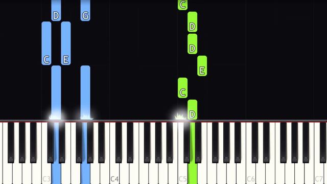Toploader - Dancing in the Moonlight - EASY Piano tutorial смотреть онлайн