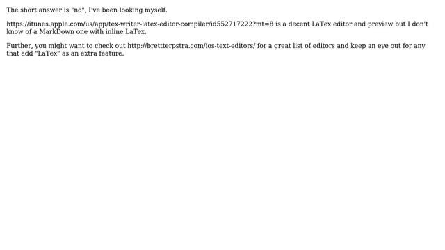 Apple: Markdown + Latex for iOS (4 Solutions!!) смотреть онлайн