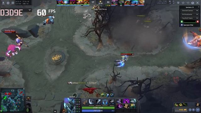 Dota 2 Live Gameplay Lenovo Y510p played and recorded at 1080p with FPS counter смотреть онлайн