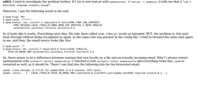 spamassassin - filtering specific Cyrillic/Russian UTF-8 letters (base64 encoded) смотреть онлайн