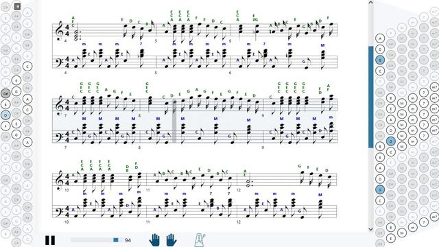 Как играть на баяне Хороши весной в саду цветочки | How to play on accordion | SMT Pro смотреть онлайн