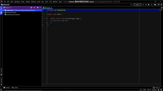 How to print Hello World in Java смотреть онлайн