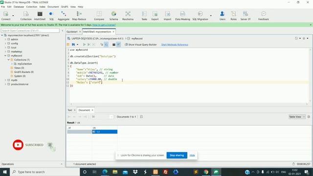 Data Types in MongoDB | MongoDB Tutorial in Hindi смотреть онлайн