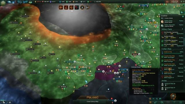 STELLARIS Let's Play - HARD - Fanatic Individualist/Materialist - #45 "Hyperspace Runaround" смотреть онлайн