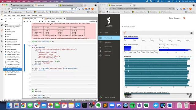 Compare CPU v GPU Performance On Dataframe - Python, Coiled, Rapids смотреть онлайн