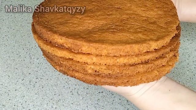 Ауызда еритін балды торт. Медовый торт. Қазақша рецепт. смотреть онлайн