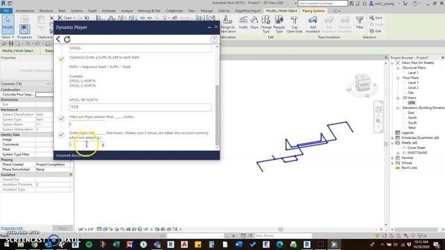 Dynamo Revit 2019 - Renumber Pipes Sequentially смотреть онлайн