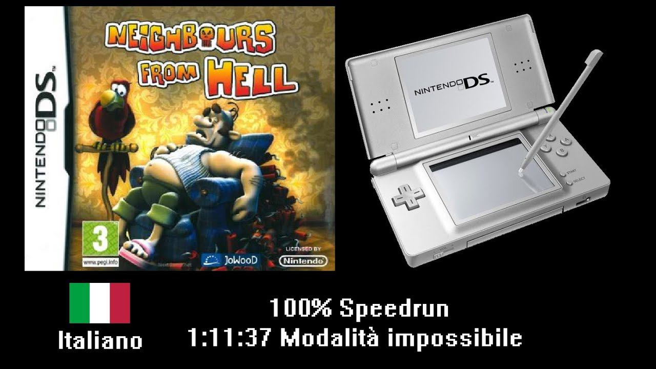 Neighbours from Hell Nintendo DS (Italiano) 100% Speedrun 1:11:37 смотреть онлайн