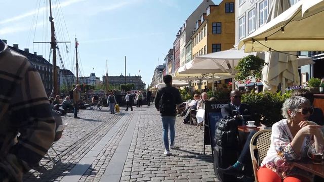 Copenhagen, Denmark city center walking tour 4k 60fps смотреть онлайн