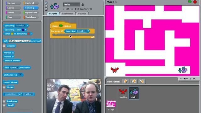 Scratch Maze Game (Step 3): Collecting Stuff смотреть онлайн