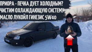 ПРИОРА ПЕЧКА ДУЕТ ХОЛОДНЫМ!ЧИСТИМ ОХЛАЖДАЮЩУЮ СИСТЕМУ!МАСЛО ЛУКОЙЛ ГИНЕЗИС!ТЕРМОСТАТ ЛУЗАР 92градуса