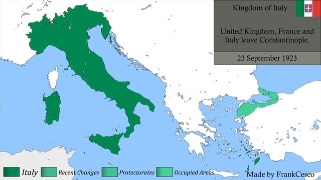 History Of ITALY (1859 - 2020) - Detailed Map