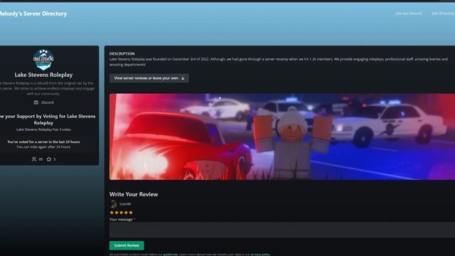 This WEBSITE shows you the BEST ERLC PRIVATE SERVERS! (Emergency Response Liberty County) смотреть онлайн