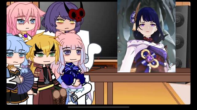 Inazuma reacts to Raiden Ei /Yae miko X Ei\ смотреть онлайн