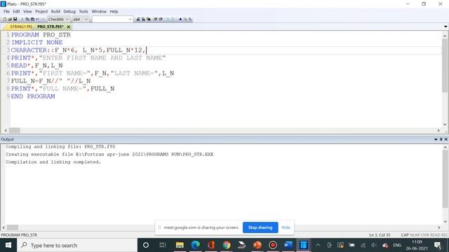 FORTRAN- 48 (Character Strings Concatenation Operator, TRIM, Picking Substrings) смотреть онлайн