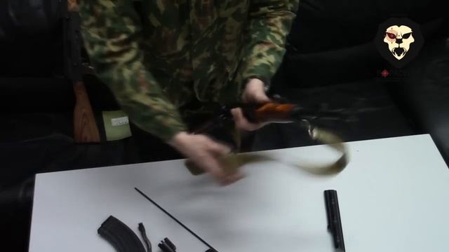Охолощенный автомат Калашникова АКМС. Купить Popadiv10.ru