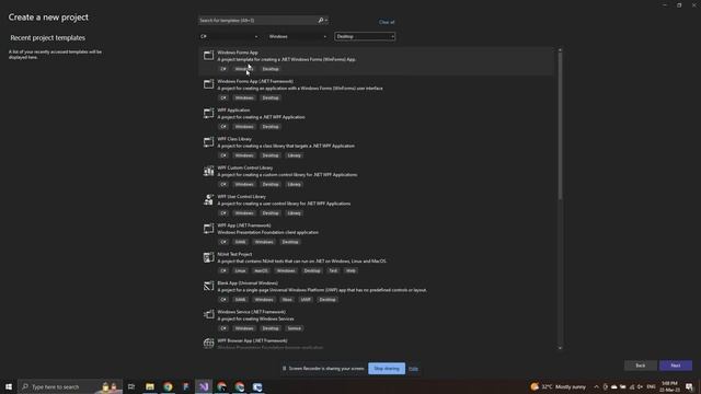 How to Create Desktop Project Using .Net Framework in Visual Studio 2022 | CPMCD Platform | 2023 смотреть онлайн