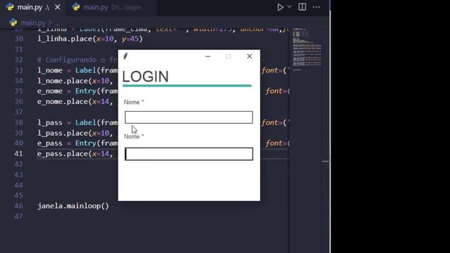 Curso Python Tkinter - Como criar uma tela de login em Tkinter смотреть онлайн